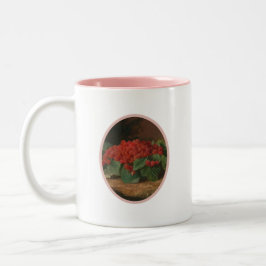 Tacup de frambuesa rosa o taza de café