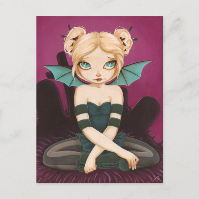 Tad Batty - postal del hada del murciélago (Anverso)