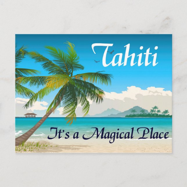 Tahití es una postal del lugar mágico (Anverso)