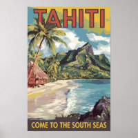 Tahití Polinesia Francesa Arte de Viaje Pintoresco