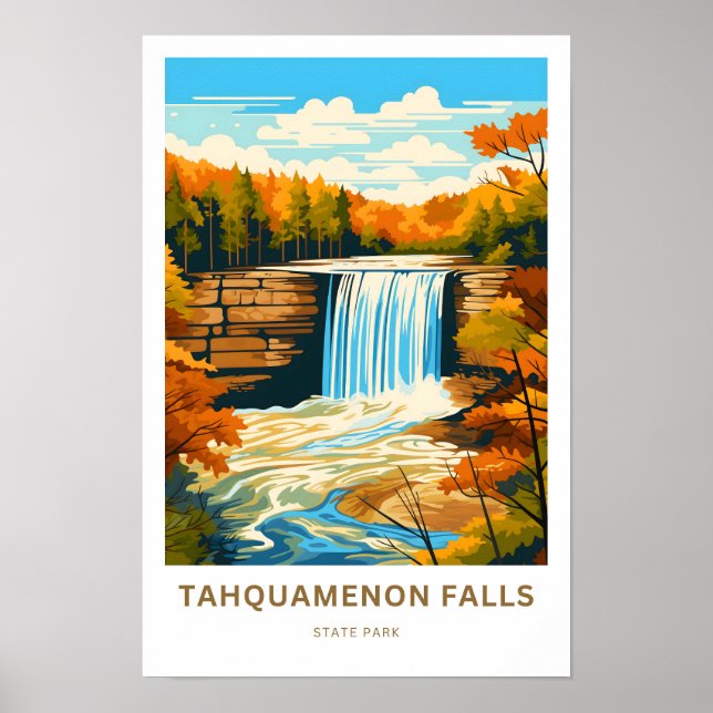 Tahquamenon Falls Parque Estatal impresión de viaj (Frente)