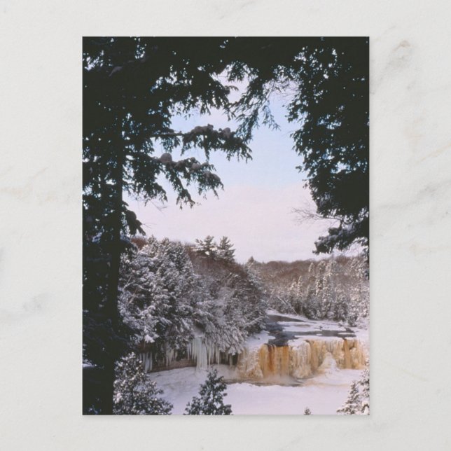 Tahquamenon Frozen cae postal (Anverso)