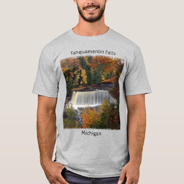 Tahquamenon superior Cae camiseta negra (Anverso)