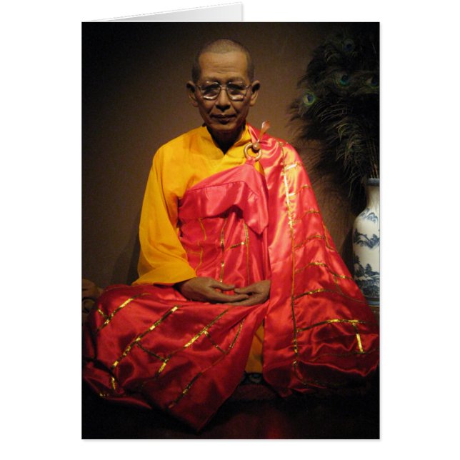 Tai Sue Yen Boon... Tarjeta monje budista china (Frente)