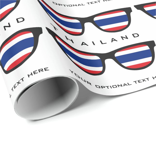 Tailandia sombrea el texto y el papel de embalaje (Esquina del rollo)