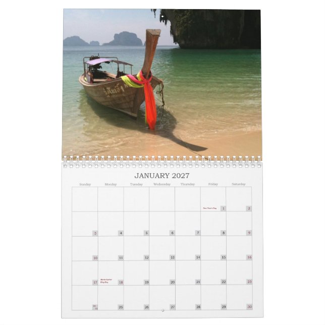 Tailandia vara el calendario 2012 (Jan 2027)