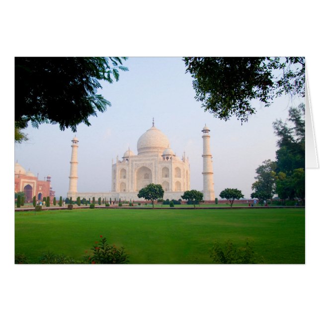 Taj Mahal al amanecer una de las maravillas de la (Anverso (Horizontal))