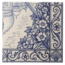 Taj Mahal Azulejo Mural Baldosa 6 de 6 Abajo a la