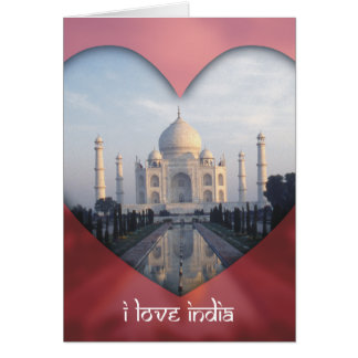 Taj Mahal Heart "I Love India"