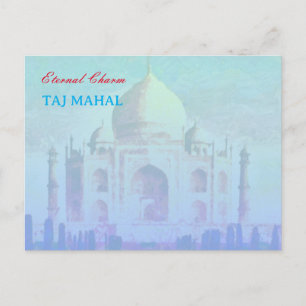Taj mahal indio tarjeta postal
