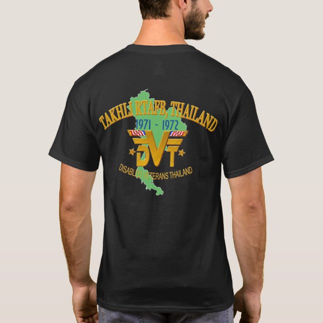 Takhli RTAFB, camiseta de los veteranos de (Reverso)