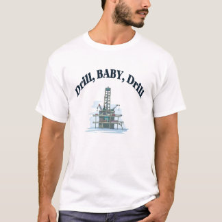 Taladro, bebé, camiseta del taladro