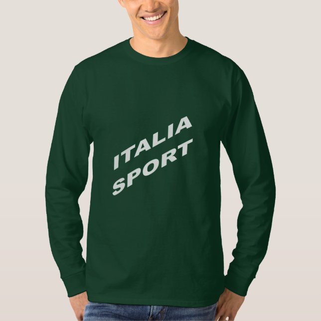 Taladro verde básico para camisetas ITALIA SPORT (Anverso)