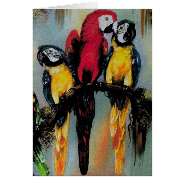Talando loros ~ Tarjeta (Frente)