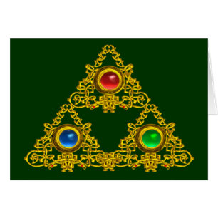 TALISMAN MAGIC ELFIC/TRIÁNGULO ORO CON GEMSTONES