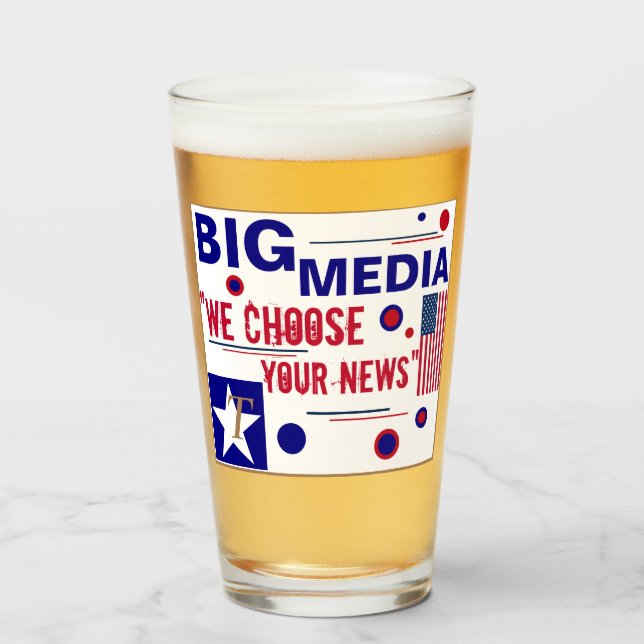 Tall Beer Glass Tumbler de Trump 2020 (Anverso (lleno))