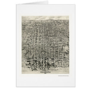Tallahassee, mapa panorámico de FL - 1926