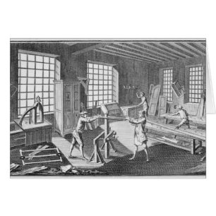 Taller de fabricante de gabinetes, de la "Encyclop