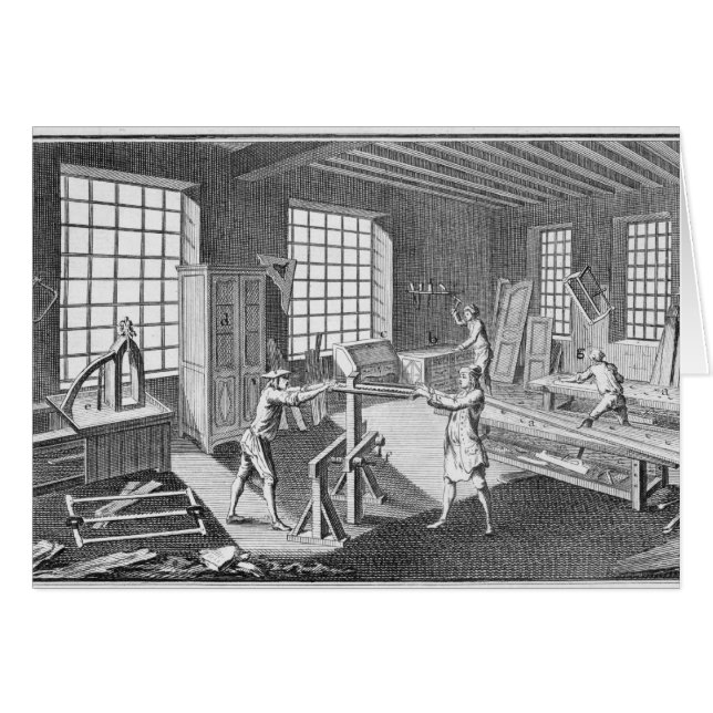 Taller de fabricante de gabinetes, de la "Encyclop (Anverso (Horizontal))