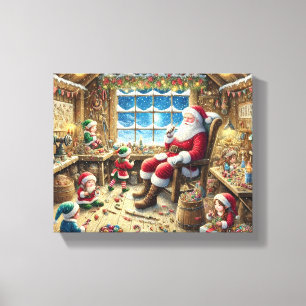 Taller de Santa Navidades arte en el muro Cosy R