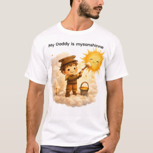 Taller de Sol de Papá Camiseta de Día del Padre en
