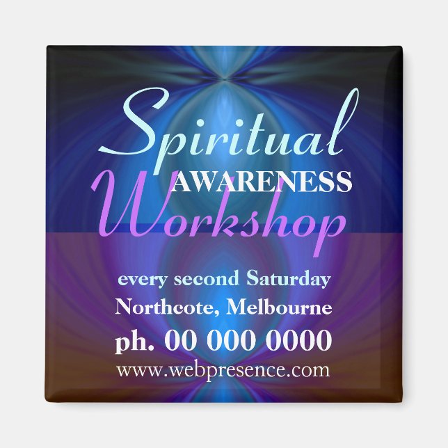 Taller Imán de recordatorios de promoción (Frente)