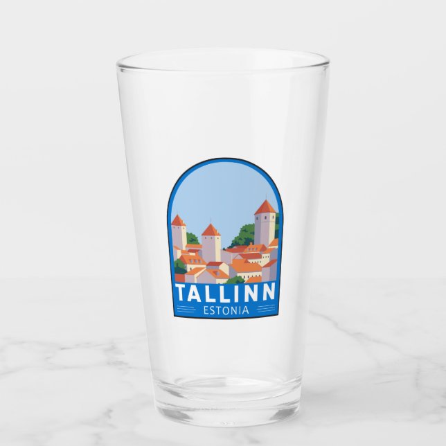 Tallín Estonia Retro Viaje Art Vintage (Anverso)