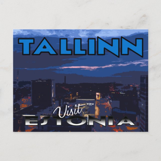 Tallin, visita postal de Estonia (Anverso)