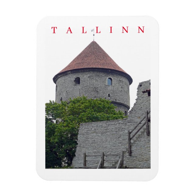 Tallinn Kiek de Kok mira el imán de la nevera (Vertical)