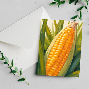 Tallo de Maíz Tarjeta de Pintura Sureña País Agr