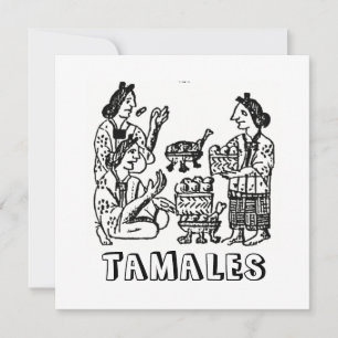 Tamales (Códice Florentino, siglo XVI)
