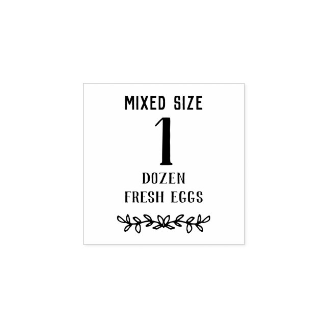 Tamaño mixto | Número de huevos | Sello de grado d (Impresión)