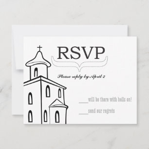 Tamaño RSVP de capilla para sobres RSVP