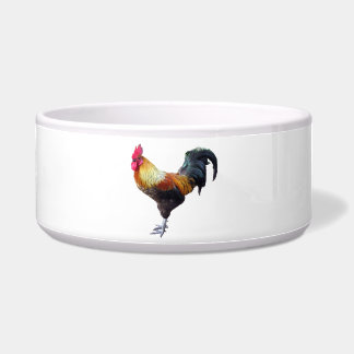 Tamaños del cuenco del mascota del llano del gallo