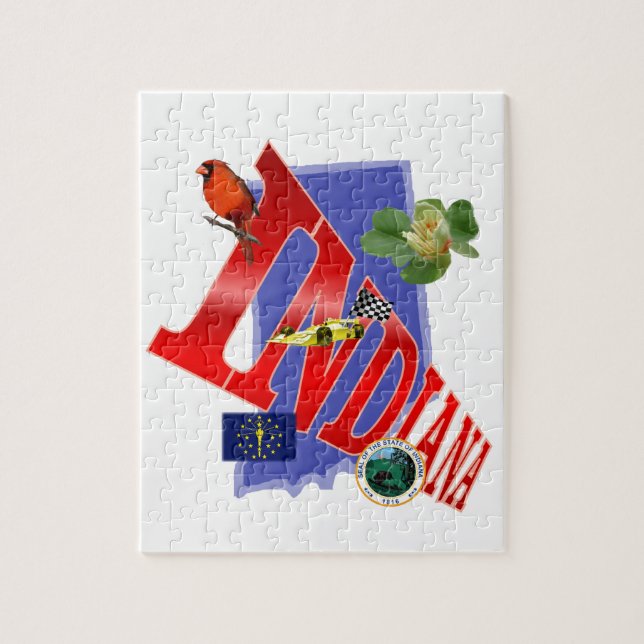 Tamaños del rompecabezas de Indiana (2) (Vertical)