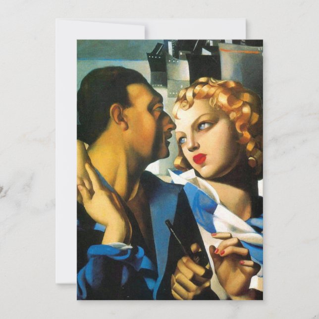 Tamara de Lempicka - Invitaciones "Idylle" (Anverso)