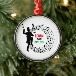 Tambor Mayor Banda de Marcha Ornamento de Navidad