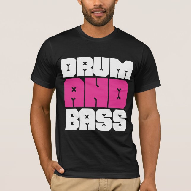 Tambor y camiseta de la música del bajo (Anverso)