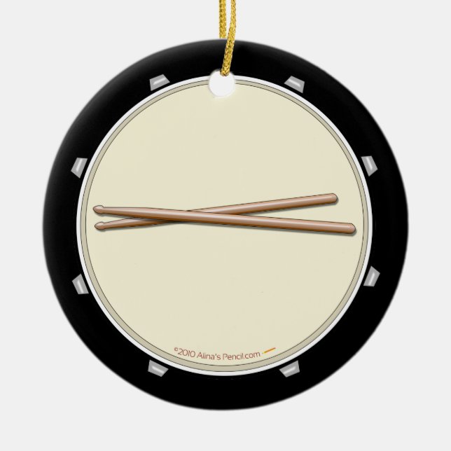 Tambor y ornamento del personalizado de los (Frente)