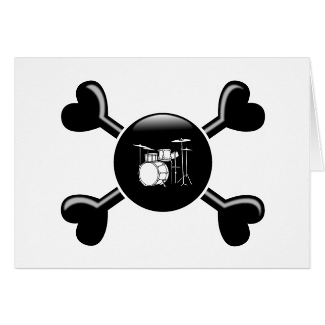 Tambores de la bandera pirata (Anverso (Horizontal))