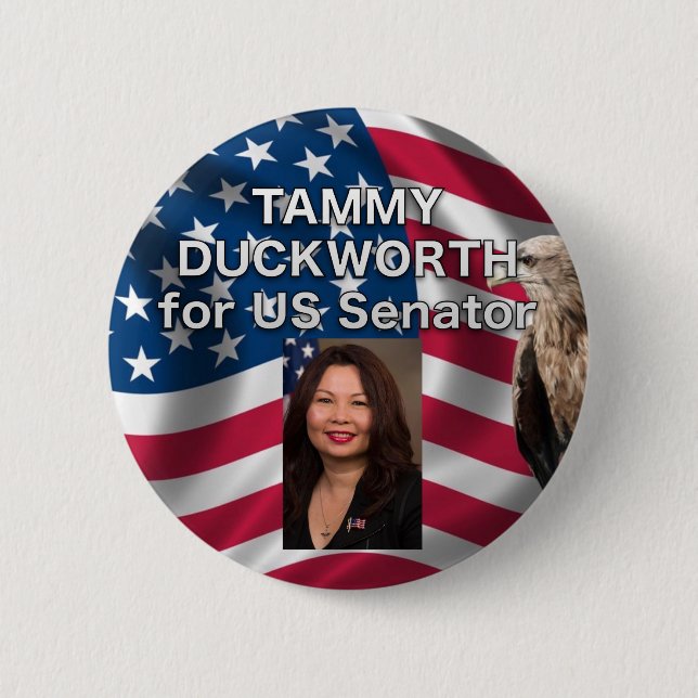 Tammy Duckworth para el botón del senador los (Anverso)