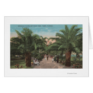 Tampa, FL - Vista de la entrada al Parque Ballast 