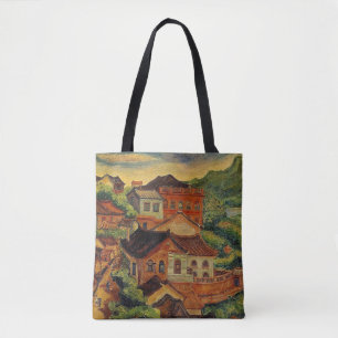 Tamsui y Chen Cheng-Po/Taiwan bolsas de arte antig