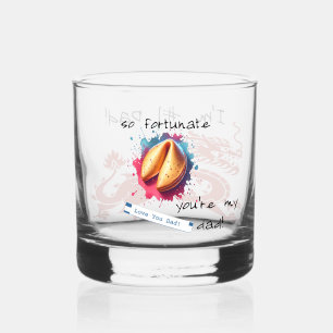 "Tan Afortunado..." Vaso de Whiskey Personalizable