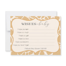 Tan Baby Giraffe desea al bebé