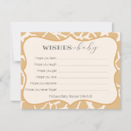 Tan Baby Giraffe desea al bebé