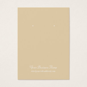 Tan Beige Tarjeta de Personalizado simple simple