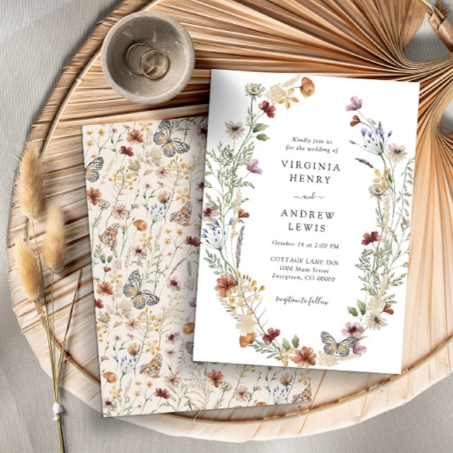 Tan Boho Wedding Invitación (Subido por el creador)