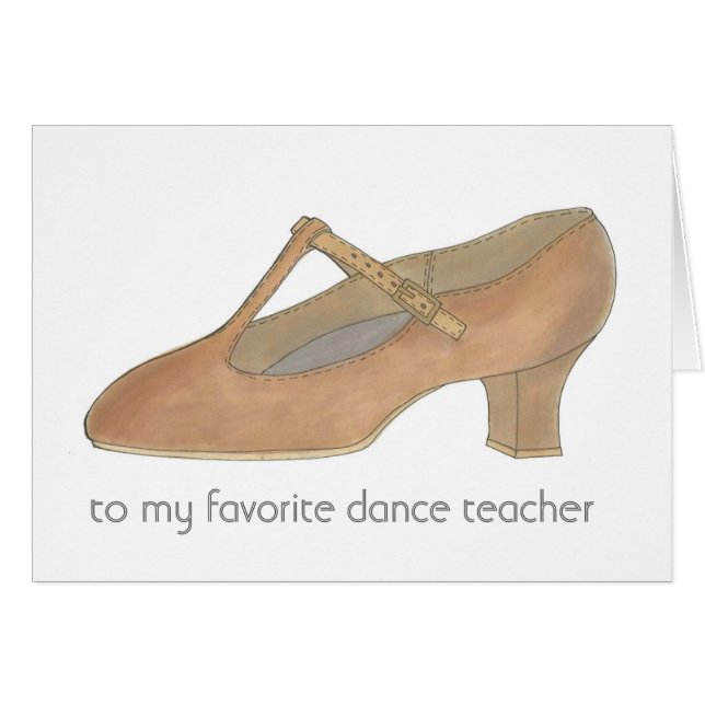 Tan Carácter zapato profesor de baile favorito (Anverso (Horizontal))