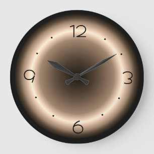 Tan con efecto Halo brillante en el reloj grande c